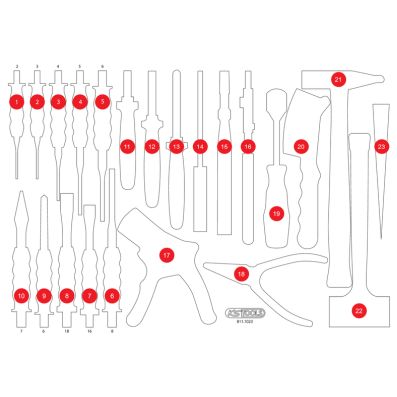 Schaumstoffeinlage, Sortimentskasten