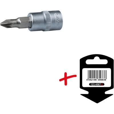1/4" PZ-Bit-Stecknuß #3
