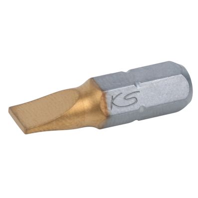 1/4" TiN Schlitz Bit, 25 mm, 6,5 mm, 5er Pack