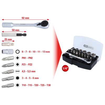 1/4" TiN Bit, 25 mm, PZ1, 5er Pack