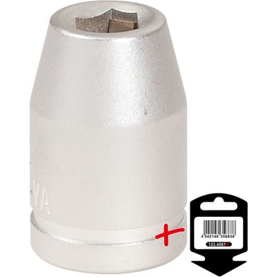 3/8" Adapter-Stecknuß fuer Bits 1/4"