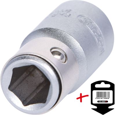 1/4" Adapter-Stecknuß fuer Bits 1/4"