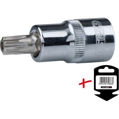 1/2" TX-Bit-Stecknuß mit Bohrung