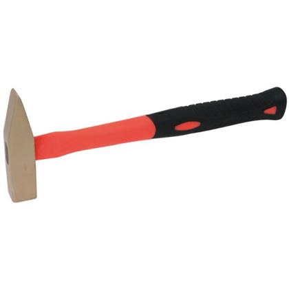 Schlosserhammer BRONZEplus Fiberglasstiel 500 g Hammerkopf
