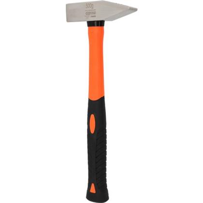 Schlosserhammer EDELSTAHL Fiberglasstiel 500 g Hammerkopf