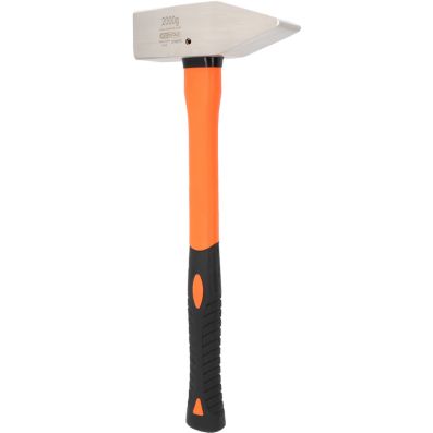 Schlosserhammer EDELSTAHL Fiberglasstiel 2.000 g Hammerkopf