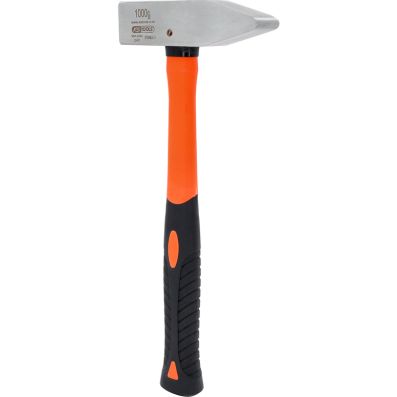 Schlosserhammer EDELSTAHL Fiberglasstiel 1.000 g Hammerkopf