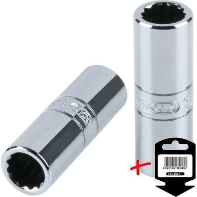1/2" Zündkerzen-Stecknuß 14mm