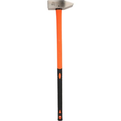 Schlosserhammer EDELSTAHL Fiberglasstiel 3.000 g Hammerkopf