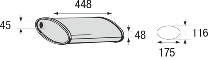 Mittelschalldämpfer, Universal