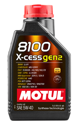 Motoröl 8100 X-cess 5W40 1l
