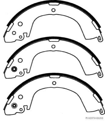 Bremsbackensatz