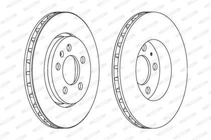 Bremsscheibe belüftet hinten