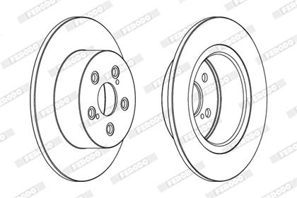 Bremsscheibe hinten Toyota