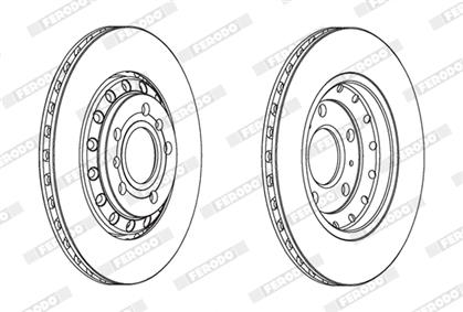 Bremsscheibe belüftet hinten