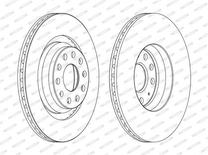 Bremsscheibe belüftet hinten
