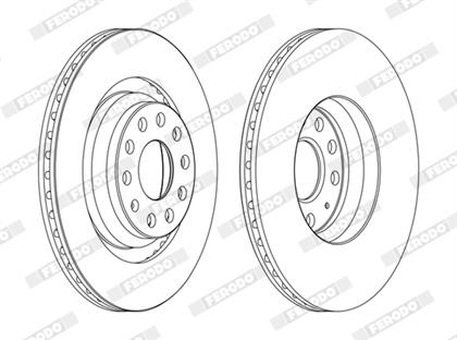 Bremsscheibe belüftet hinten