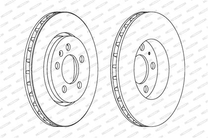 Bremsscheibe belüftet hinten