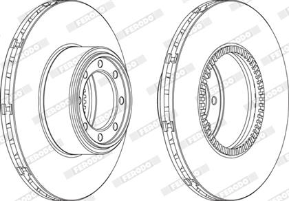 Bremsscheibe belüftet hinten Iveco