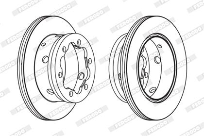 Bremsscheibe belüftet hinten