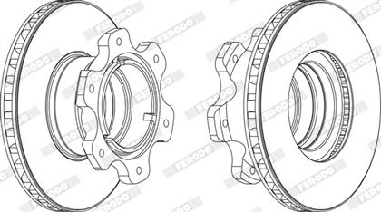 Bremsscheibe belüftet hinten