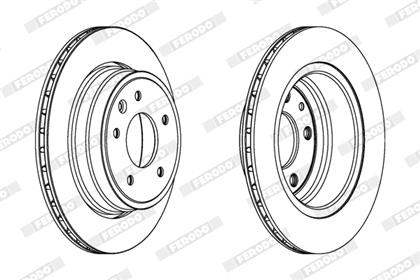 Bremsscheibe belüftet hinten