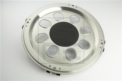 Radkappe 17,5" Nirosta chrom