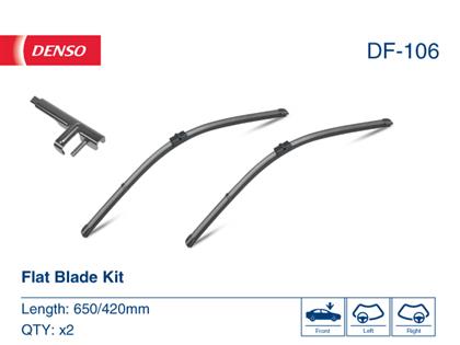 Scheibenwischer Set 650/420 mm Flatblades DF-106