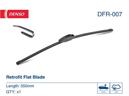 Scheibenwischer (1x) 550 mm Retrofit Flatblades DFR-007