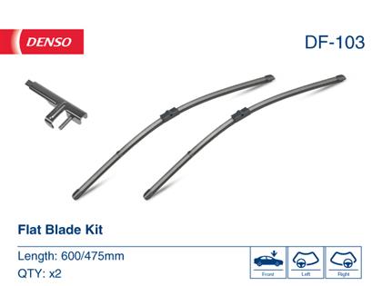 Scheibenwischer Set 600/475 mm Flatblades DF-103