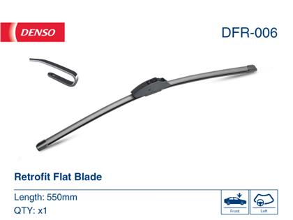 Scheibenwischer (1x) 550 mm Retrofit Flatblades DFR-006