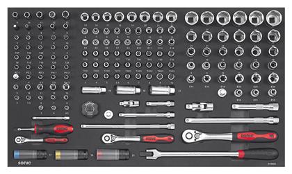 Schaumstoffeinlage, Sortimentskasten