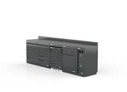 Schrankwand halb hoch 3340mm