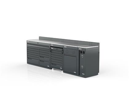 Schrankwand halb hoch 3340mm