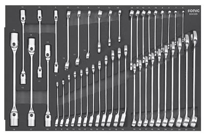 Schaumstoffeinlage, Sortimentskasten