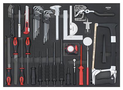Schaumstoffeinlage, Sortimentskasten