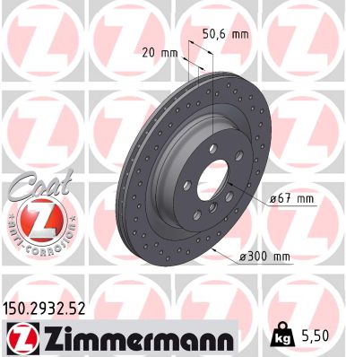 Bremsscheibe gelocht hinten