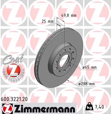 Bremsscheibe 25x288