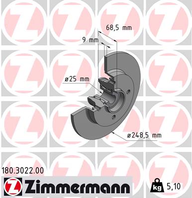 Bremsscheibe hinten