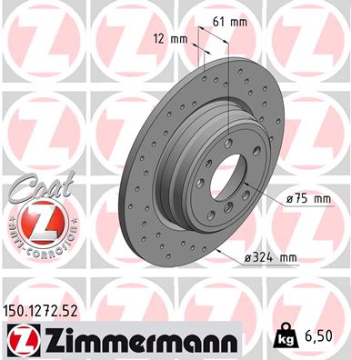 Bremsscheibe gelocht hinten BMW