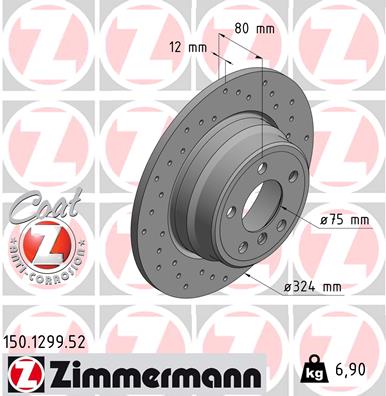 Bremsscheibe gelocht hinten BMW