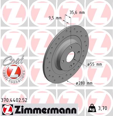 Bremsscheibe gelocht hinten