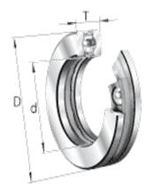 Axial-Rillenkugellager 40x20mm