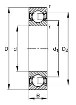 Rillenkugellager 100x45mm