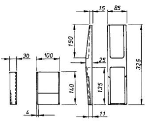 Rungenkeil Geschm. 25 mm