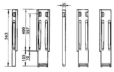 Kinnegrip-Hinterrunge 400S Rechts