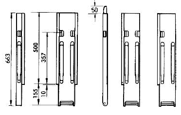 Kinnegrip-Vorderrunge 500S Rechts