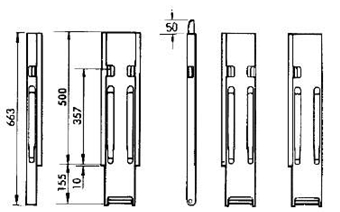 Kinnegrip-Hinterrunge 500S Links