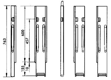 Kinnegrip-Vorderrunge 600S Links