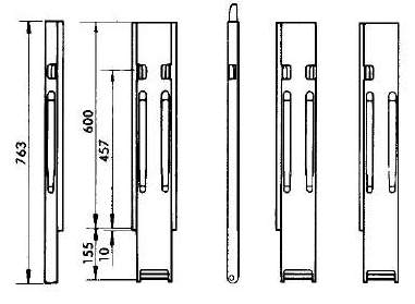 Kinnegrip-Vorderrunge 600S Rechts